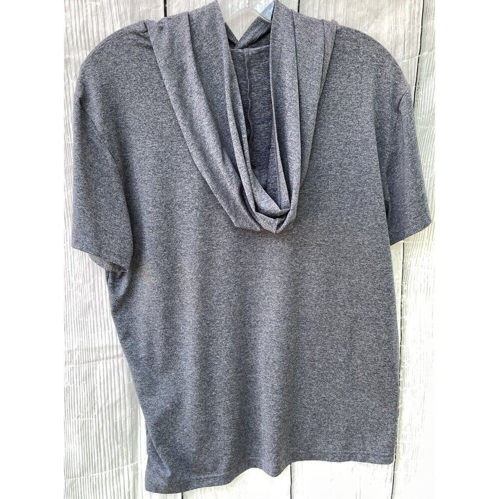 Rumi + Ryder Boys XL 16/18 Hooded Short Sleeve Gray Shirt Quick Dry - Picture 3 of 4